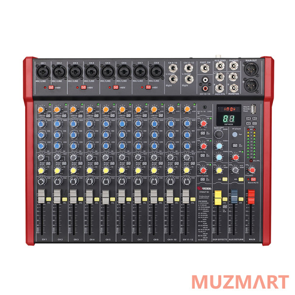 Volta STARLET 82 Компактный микшерный пульт с многоформатным аудиоплеером, цифровым процессором эффектов и аудиоинтерфейсом