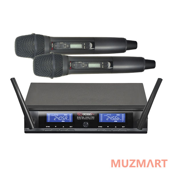 Volta DIGITAL 0202 PRO+ Микрофонная цифровая радиосистема с двумя ручными микрофонами со сменными капсюлями – динамическими и конденсаторными