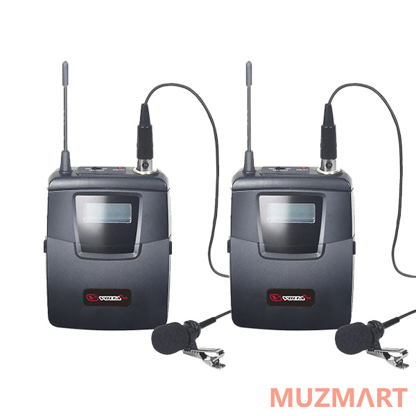 Volta DIGITAL 0202HL PRO Микрофонная цифровая радиосистема с двумя карманными передатчиками, двумя головными и петличными микрофонами