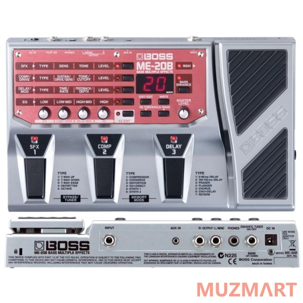 Boss ME-20B Процессор эффектов для бас-гитары