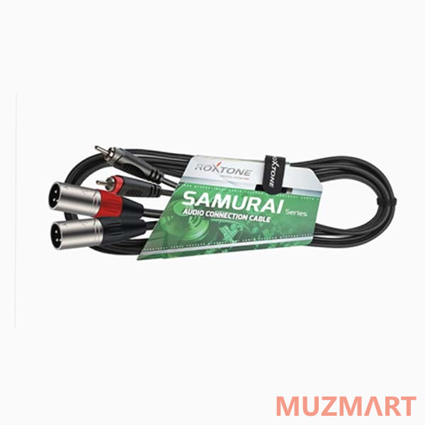 Roxtone RACC190/2 Аудиокабель, 2xRCA - 2xXLR male 3P