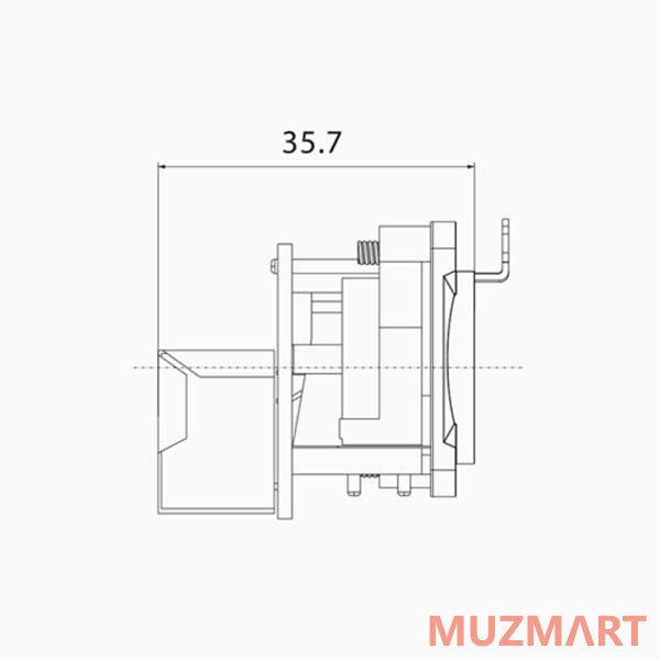 Roxtone RE8FD5R Разъем RJ45 панельный