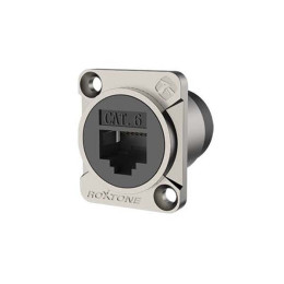 Roxtone RAE8FD-C6-S Панельный разъем RJ45(CAT6), версия с заземлением