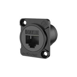 Roxtone RAE8FD-C6-S-B Панельный разъем RJ45(CAT6), версия с заземлением