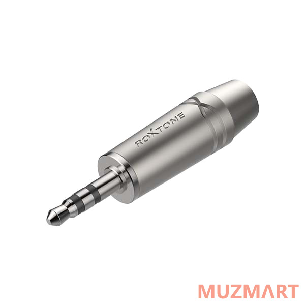 Roxtone RMJ3PP-45-NN Металлический разъем 3,5мм стерео Jack