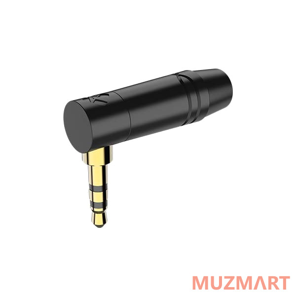 Roxtone RMJ3RPP-BG Металлический разъем 3,5мм угловой стерео Jack