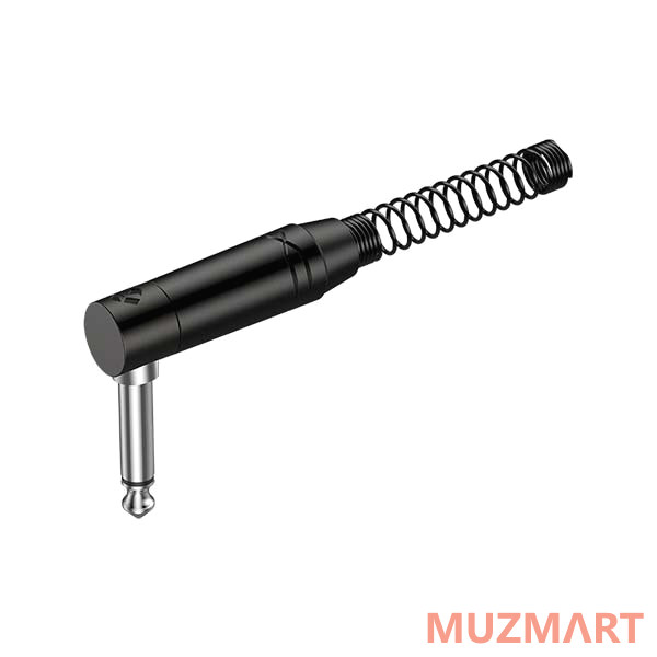 Roxtone RJ2RPP-BN Разъем, 6,3mm mono Male Jack(угловой) с пружиной
