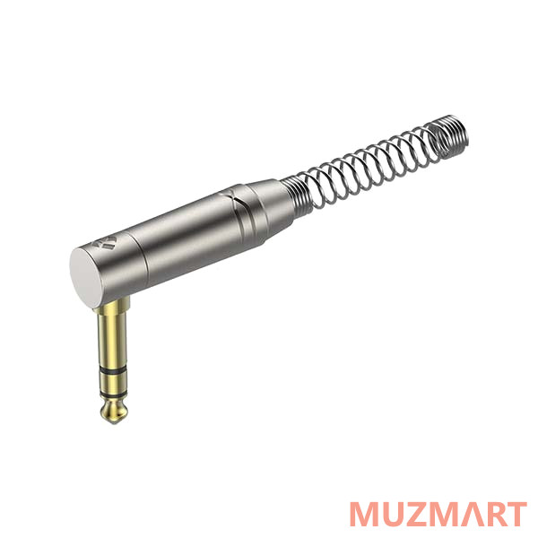 Roxtone RJ3RPP-NG Разъем, 6,3mm Stereo Male Jack(угловой) с пружиной
