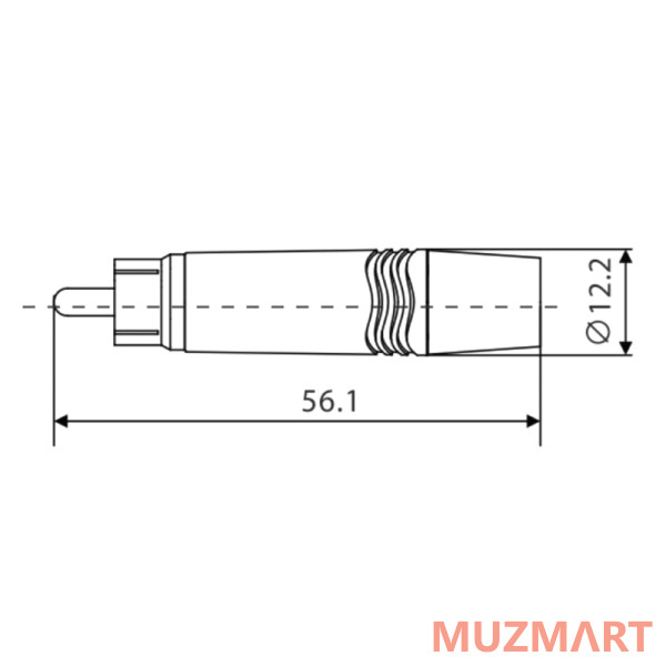 Roxtone P2BG (set) Набор из 2-х разъемов RCA