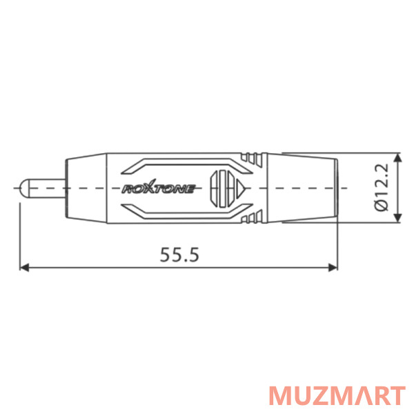 Roxtone RF2CS-BG (set) Набор из 2-х разъемов RCA