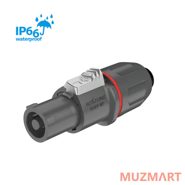 Roxtone RS4FP-WP-Red Разъем Speakon, 4-контактный, "мама", влагозащищенный (IP66)