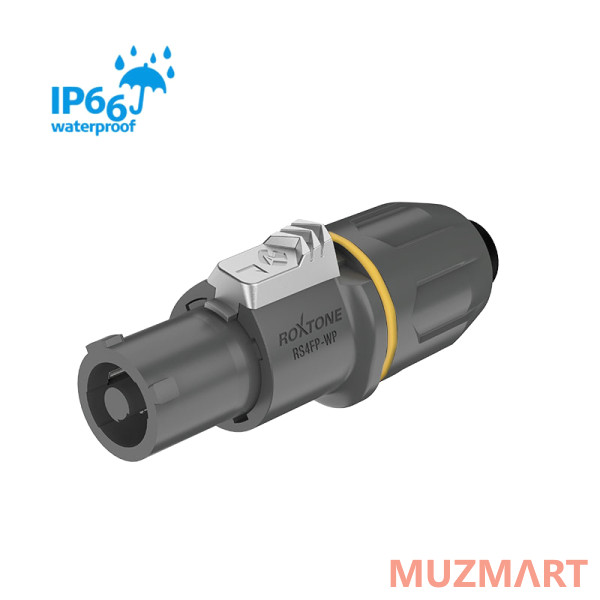 Roxtone RS4FP-WP-Yellow Разъем Speakon, 4-контактный, "мама", влагозащищенный (IP66)