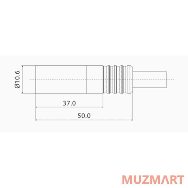 Roxtone RMX3M-C Разъем Mini XLR кабельный, папа, 3-х контактный