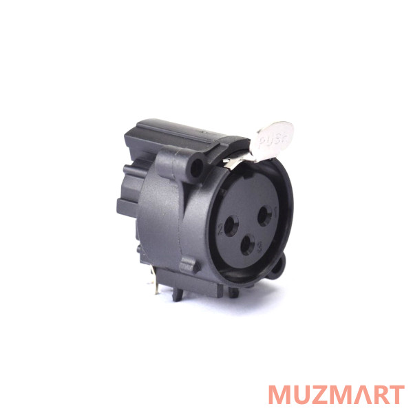 Roxtone C0100023017 Разъем cannon (XLR) панельный мама 3-х контактный с монтажем в печатную плату