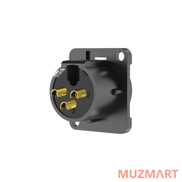 Roxtone RX3MD-BG Разъем cannon (XLR) панельный папа 3-х контактный