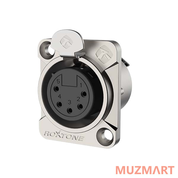 Roxtone RX5FD-NT Разъем cannon (XLR) панельный мама 5-ти контактный