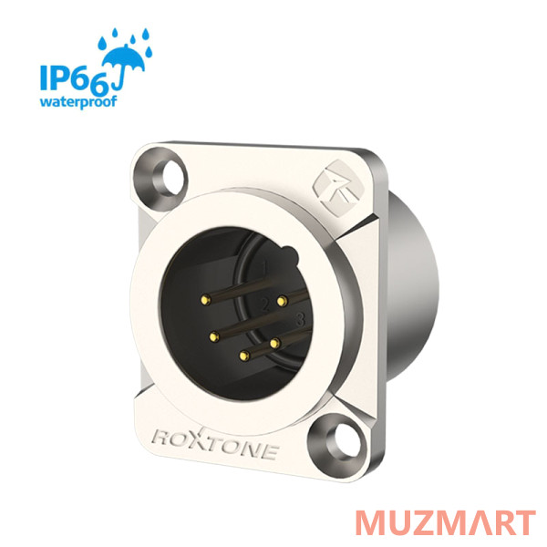 Roxtone RX5MDWP-NG Разъем cannon (XLR) панельный, IP66, папа 5-ти контактный