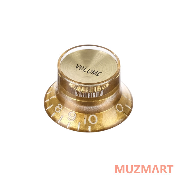Hosco KG-130V Ручка потенциометра, Volume, золото, метрическая