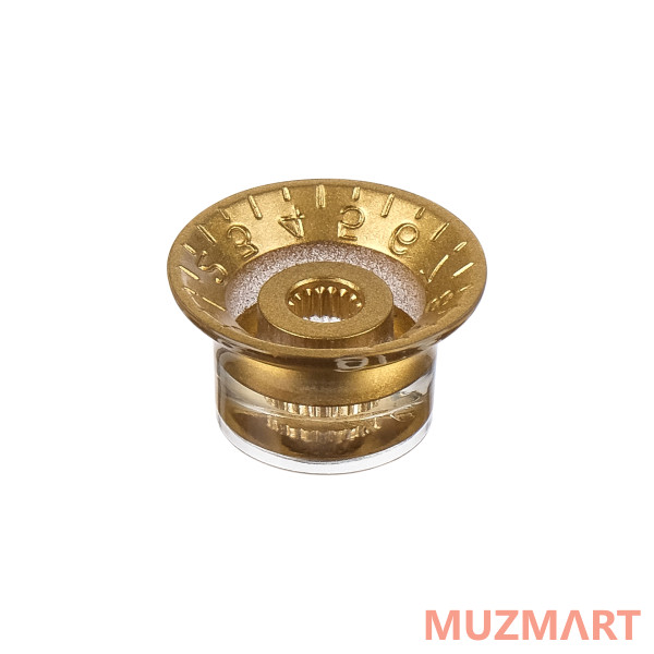 Hosco KG-130V Ручка потенциометра, Volume, золото, метрическая