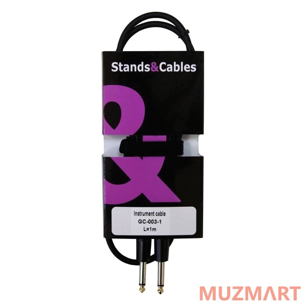 Stands&Cables GC-003-1 Кабель инструментальный Jack-Jack, 1м