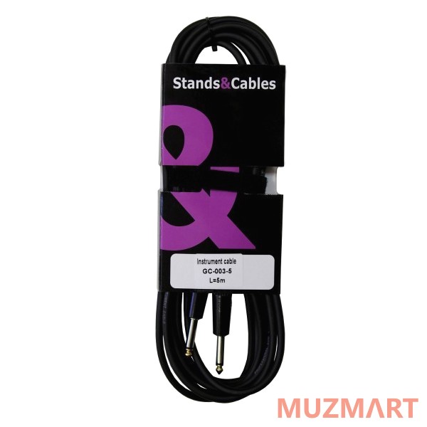 Stands&Cables GC-003-5 Кабель инструментальный Jack-Jack, 5м