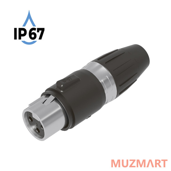 Seetronic SCWF3-67 Разъем Cannon кабельный, мама, 3-х контактный (IP67)