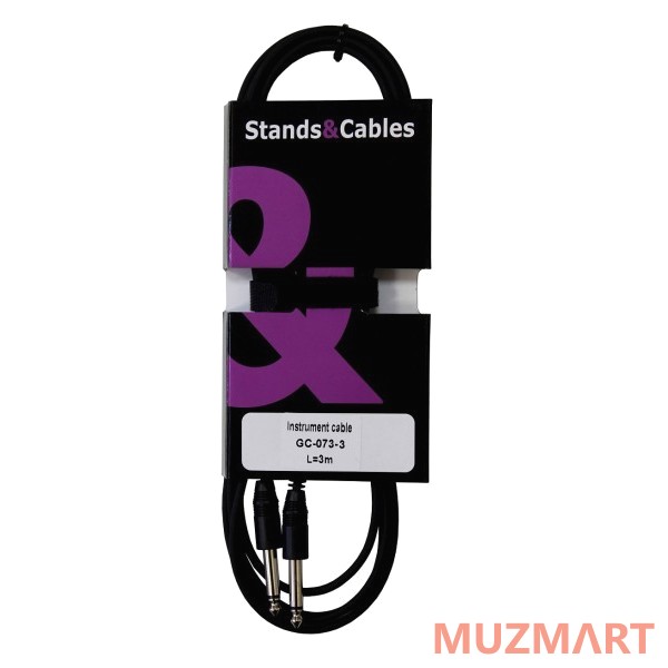 Stands&Cables GC-073-3 Кабель инструментальный Jack-Jack, 3м