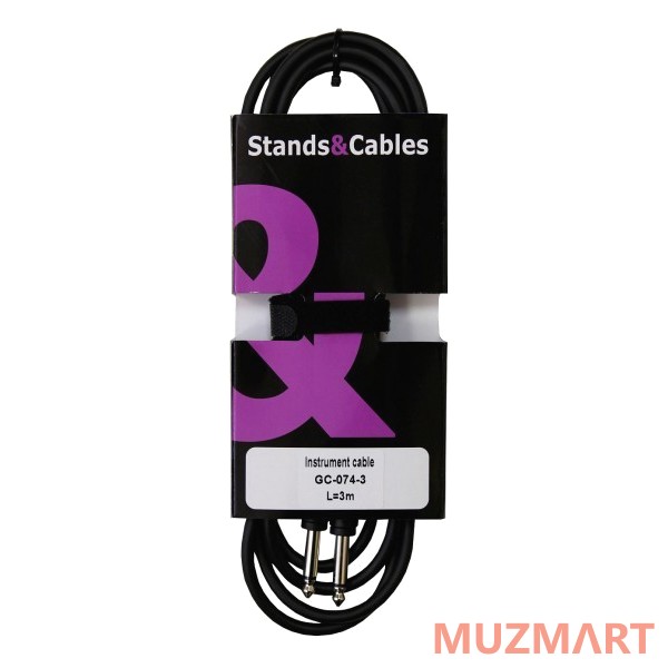 Stands&Cables GC-074-3 Кабель инструментальный Jack-Jack, 3 м