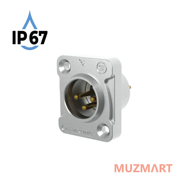 Seetronic J3F2C-W-67 Разъем Cannon (XLR) панельный, папа, 3-х контактный, IP67