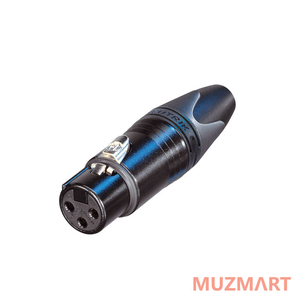 Neutrik NC3FXX-B Кабельный XLR разъем, трех-контактный, мама