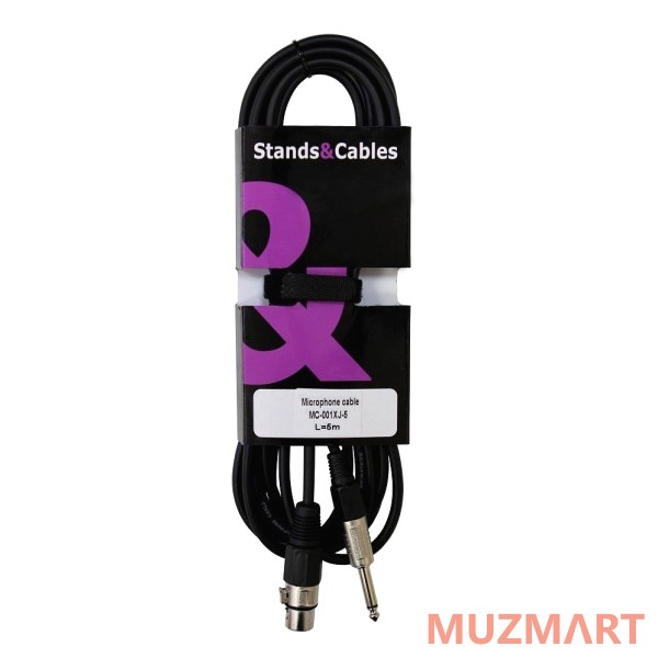 Stands&Cables MC-001XJ-5 Микрофонный кабель, XLR мама - JACK моно