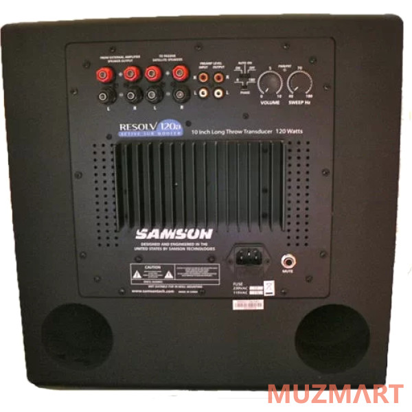 Samson RESOLV 120a Активный студийный сабвуфер, 10" RMS 120 вт