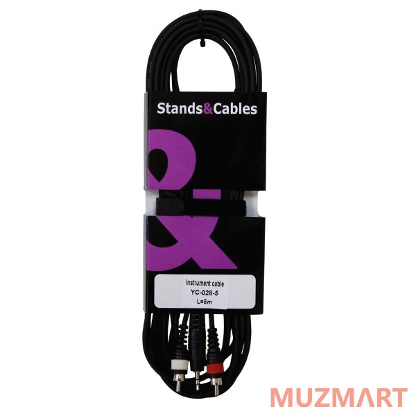 Stands&Cables YC-028-5 Аудио-кабель 3,5 мм Stereo Jack - 2 x RCA, 5 м