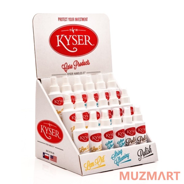 Kyser KDS318 Дисплей из 18 стредств по уходу за гитарой