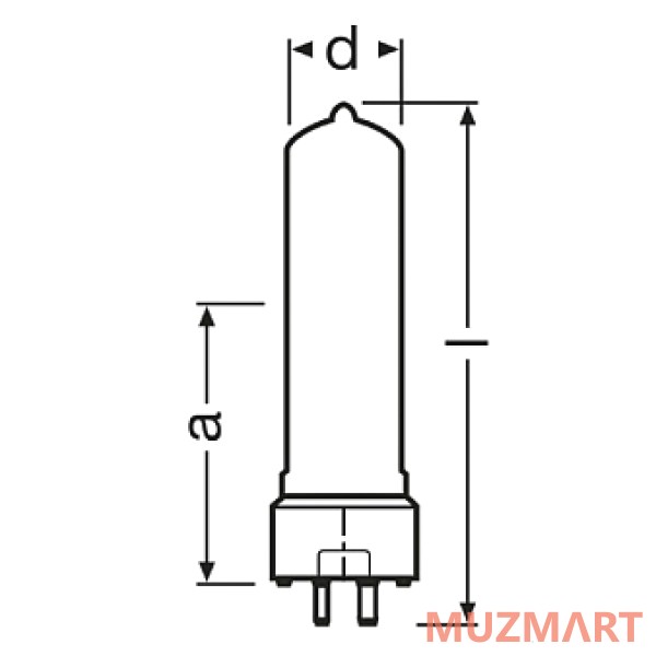Osram 4ARXS HSD 250W/80 Лампа газоразрядная