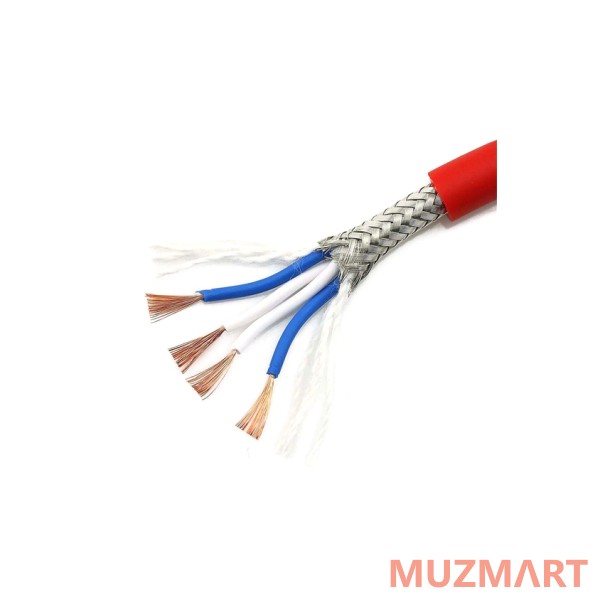 Canare L-4E6S Red Микрофонный кабель starquad красный