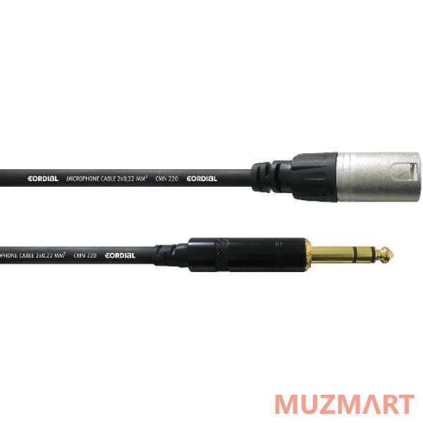 Cordial CFM 9 MV Инструментальный кабель XLR male/джек стерео