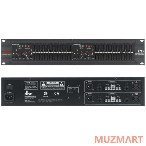 Dbx 2215 Графический эквалайзер 2-канальный с лимитером