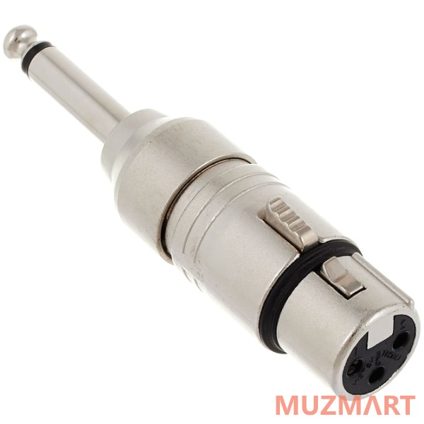 Neutrik NA2FP Адаптер 3 контакта XLR Female  - Jack 6.3мм TS моно штекер