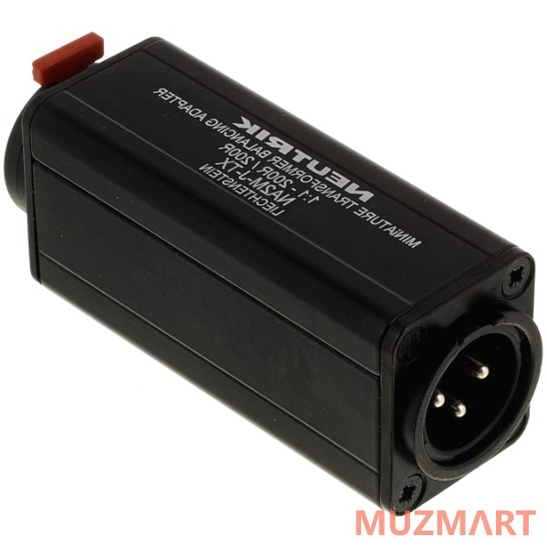 Neutrik NA2M-J-TX Адаптер трансформаторный Jack 6.35мм стерео - 3-контактный XLR Male