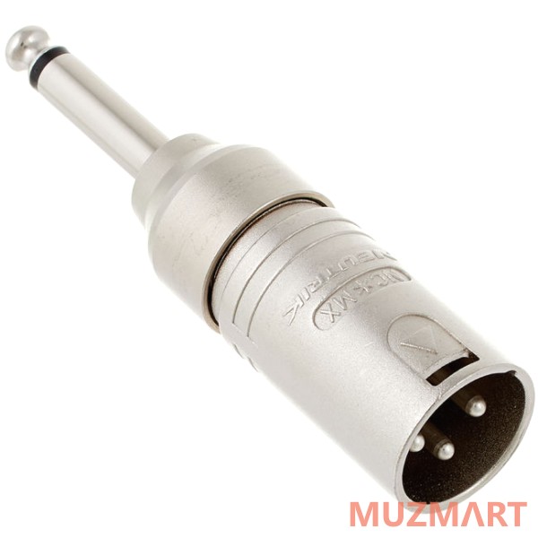 Neutrik NA2MP Адаптер 1/4" TS штекер Jack 6.35мм - XLR Male 3 контакта