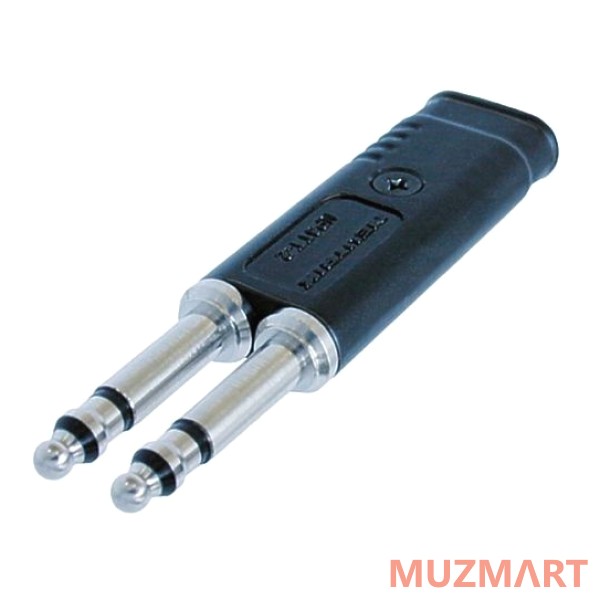 Neutrik NP3TT-2 Разъем Bantam 4.4мм (0.173") спаренный, TR под пайку, S под обжим