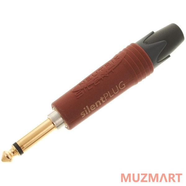 Neutrik NP2X-AU-SILENT Кабельный разъем Jack 6.3мм TS моно штекер с выключателем