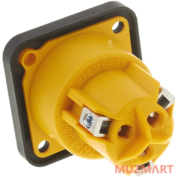 Neutrik NAC3FPX-ST Панельный разъем PowerCon TRUE1, 16A/250В