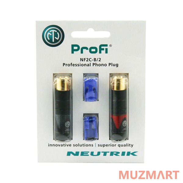 Neutrik NF2C-B/2 Кабельный разъем RCA male, пара