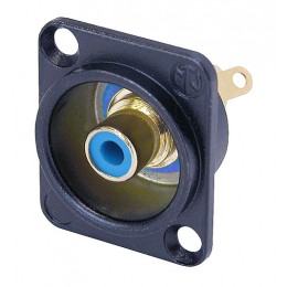 Neutrik NF2D-B-6 Панельный разъем RCA гнездо, тип-D, синий изолятор