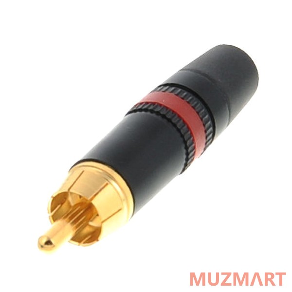 Neutrik NYS373-2 Кабельный разъем RCA, красная полоса, золоченые контакты
