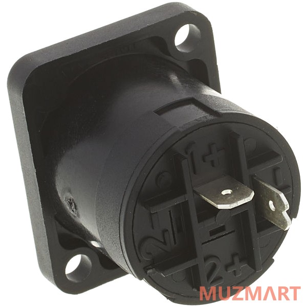 Neutrik NL2MP Панельный разъём Speakon 2-контактный, 30А