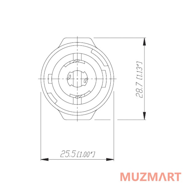 Neutrik NL4MMX Переходник Speakon-Speakon, 4-контактный