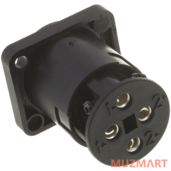Neutrik NL4MP-ST Панельный разъём Speakon 4-контактный, 30А